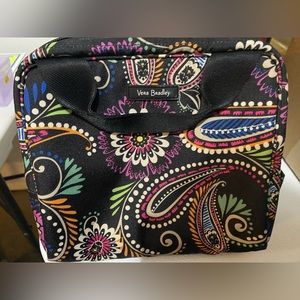 Vera Bradley lunch bag, black multi color